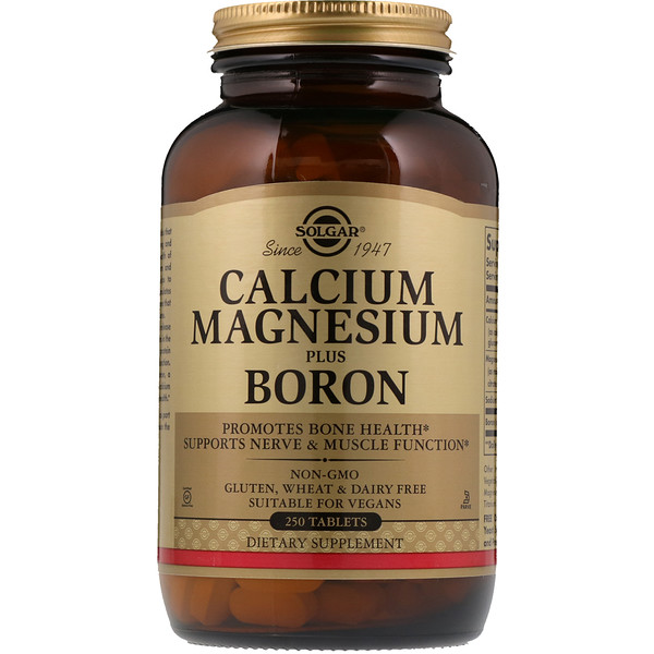 아이허브 Solgar, Calcium Magnesium Boron, 250 Tablets후기와 추천정보