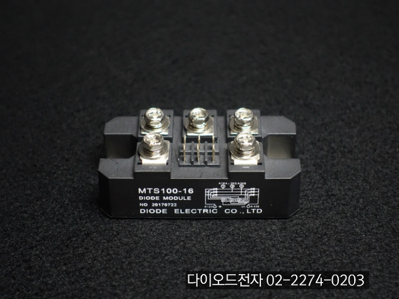 [판매중] MTS100-16 / 3상브릿지다이오드+SCR 모듈 / 100A 1600V