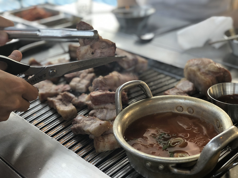 대전 현충원 맛집, 야외 바베큐가 가능한 천년 육개장