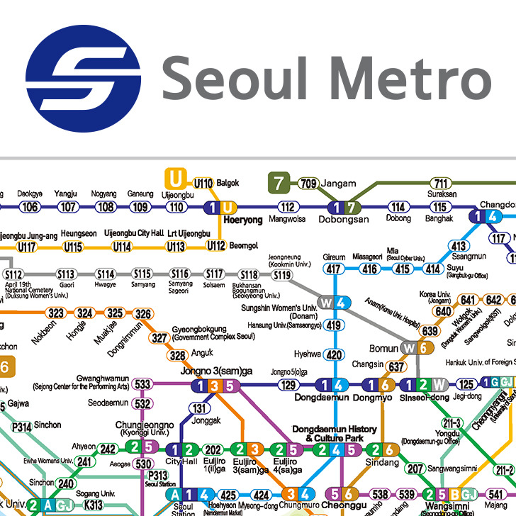 Seoul Subway Map English/Japanes/Chinese PDF Free Download