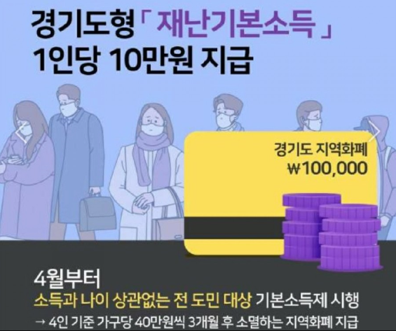 경기도 재난기본소득 신청방법 총정리