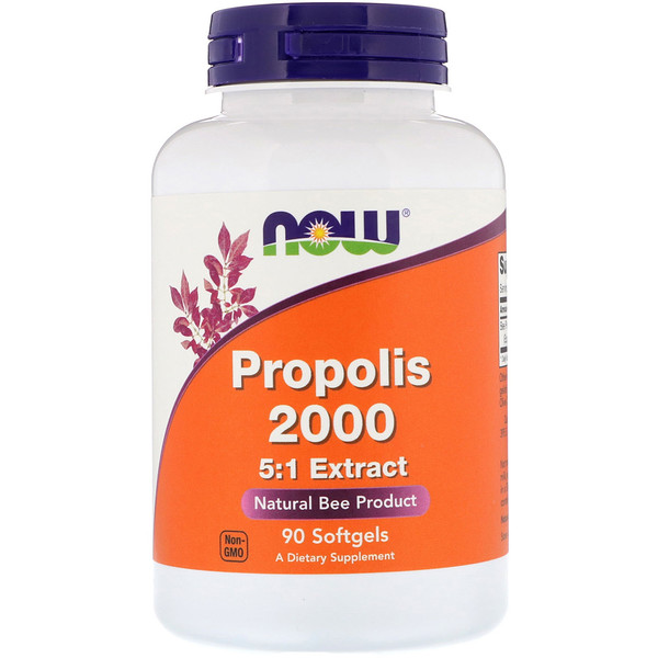 아이허브 프로폴리스 추천 Now Foods, Propolis 2000 5:1 Extract, 90 Softgels 후기와 정보