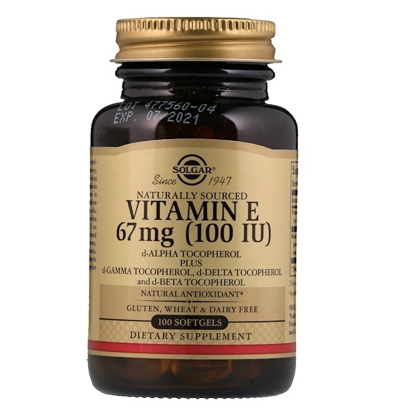 아이허브 비타민E보충제 Solgar Naturally Sourced Vitamin E 67 mg (100 IU) 후기