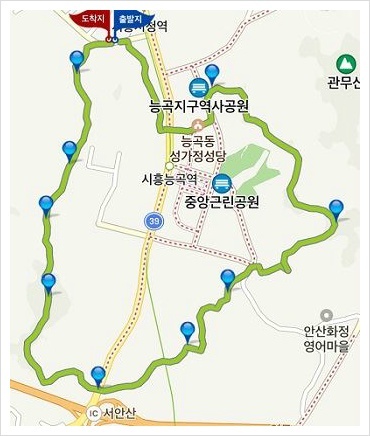 시흥 늠내길 코스별 소개