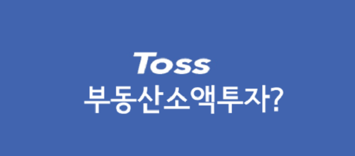토스 부동산 소액투자