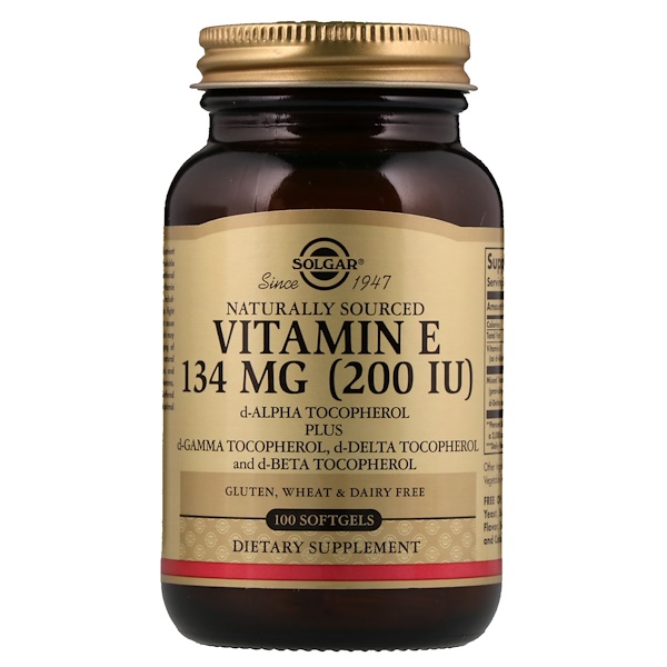 아이허브 비타민E보충제 Solgar Vitamin E Mixed Tocopherols 200 IU 후기