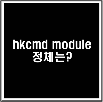hkcmd module 정체는?