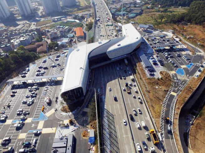 시흥 하늘휴게소, 서울 외곽순환고속도로 상공에 개장!