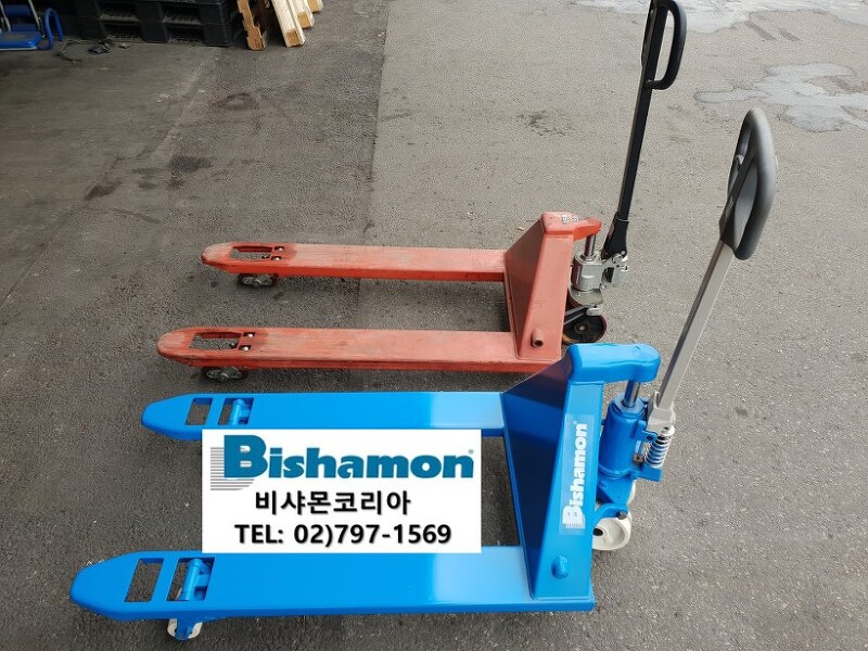 비샤몬 bm-20C (bishamon) vs 중국산 2.5톤 핸드쟈키 비교