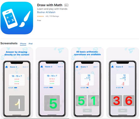 수학게임 앱, 스티커용 얼굴만들기, 오늘의 무료 어플&앱 앱스토어 아이폰/아이패드 (20년 04월 23일)