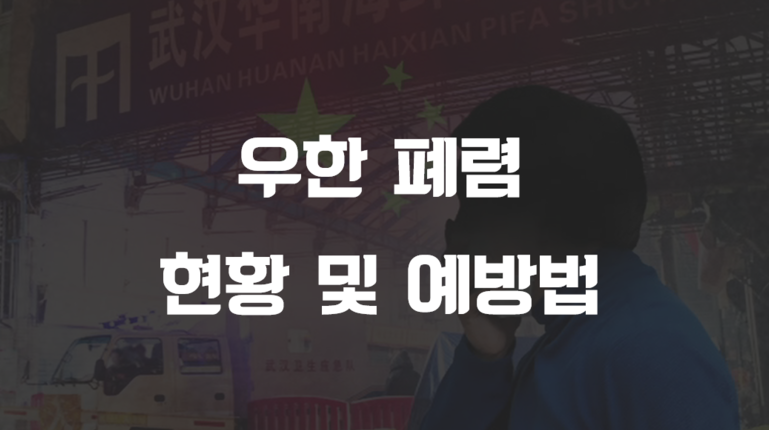 [정보] 중국 우한 폐렴 현황 및 예방법 (feat, 신종 코로과인바이러스 감염증) ~~