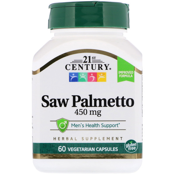 아이허브 전립선건강(쏘팔메토) 추천 21st Century, Saw Palmetto, 450 mg, 60 Vegetarian Capsules 후기와 정보