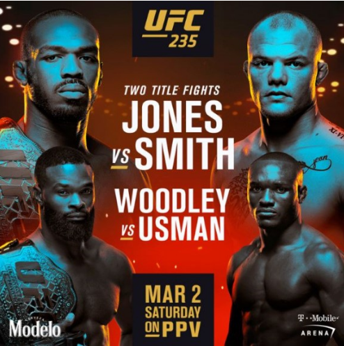 UFC 235 존 존스 VS 스미스, 우들리 VS 우스만 경기 중계 방송