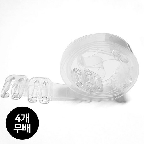 마켓콩 여자 고탄력 투명 누드 브라끈 어깨끈 폭(일자형)-4개 구매정보