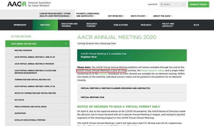 AACR 2020 참가기업 및 관련주 총정리