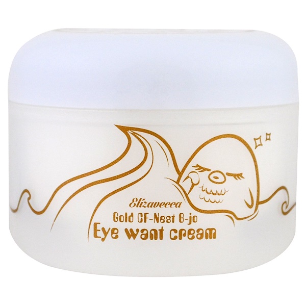 iherb Korean Beauty Moisturizers Creams best product Elizavecca, Gold CF-Nest-B-Jo Eye Want Cream, 100 ml reviews