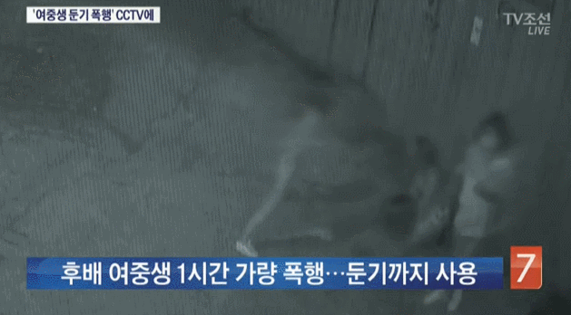 부산사하구여중생폭행 CCTV공개, 가출소녀들이 저질러