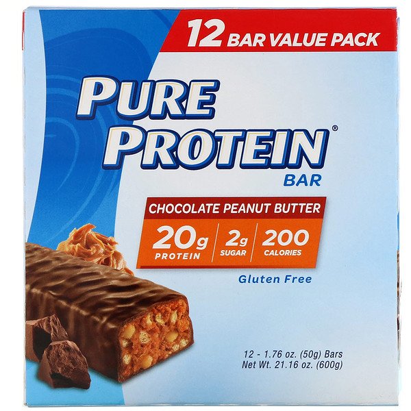 아이허브 단백질바 추천,다이어트  프로틴바 추천 Pure Protein Pure Protein Bar Chocolate Peanut Butter 12 bars 후기