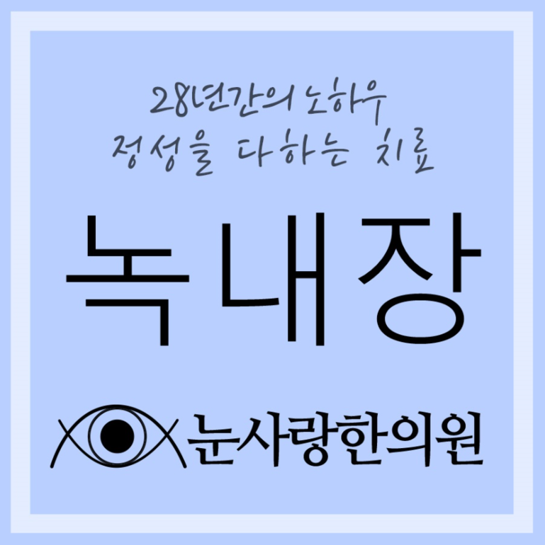 녹내장으로 시신경손상,고안압,안압상승,시신경위축,각막부종,각막혼탁, 대박이네