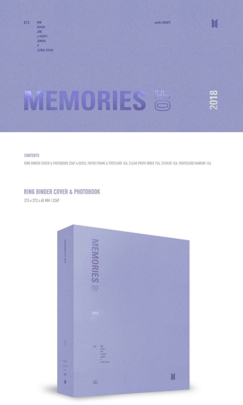 [BTS] MEMORIES OF 20하나8 DVD + PHOTOBOOK / 블루레이 - 구매 위플리 단독판매