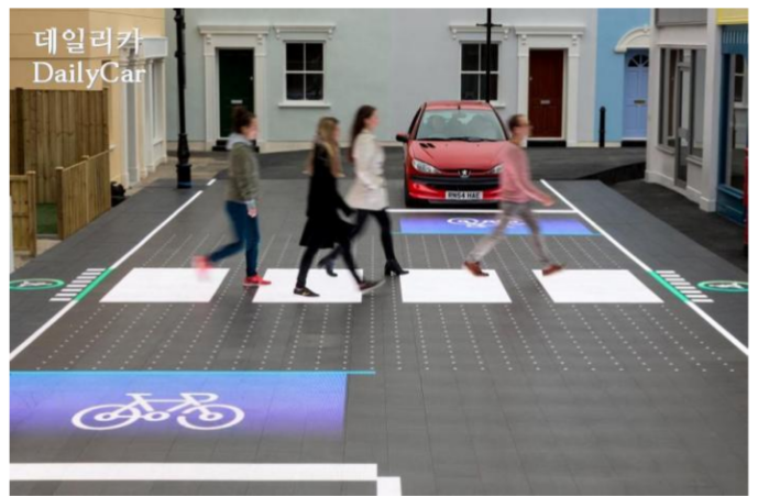 빛을 이용한 반응형 도로(Responsive Road)로 교통사고 줄이기