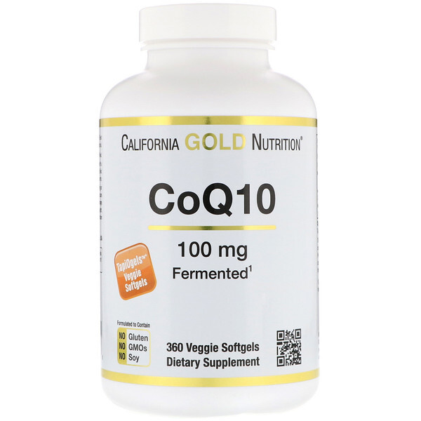 아이허브 코큐텐(coq10, 코엔자임q10) California Gold Nutrition, CoQ10, 100 mg, 360 야채 소프트 젤 후기들