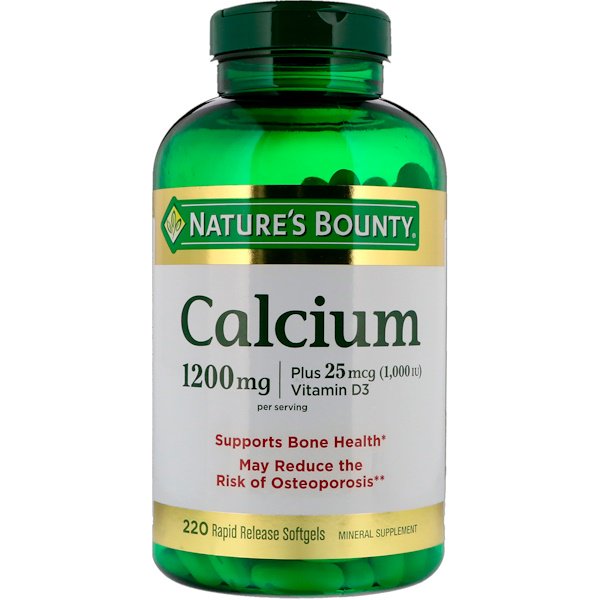 아이허브 Nature's Bounty, 칼슘 + 비타민 D3, 1200 mg/1000 IU, 속효성 소프트젤 220정후기와 추천정보