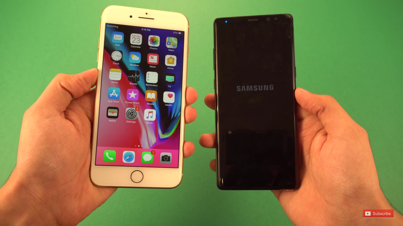 아이폰8+ VS 갤럭시노트 속도 비교 테스트