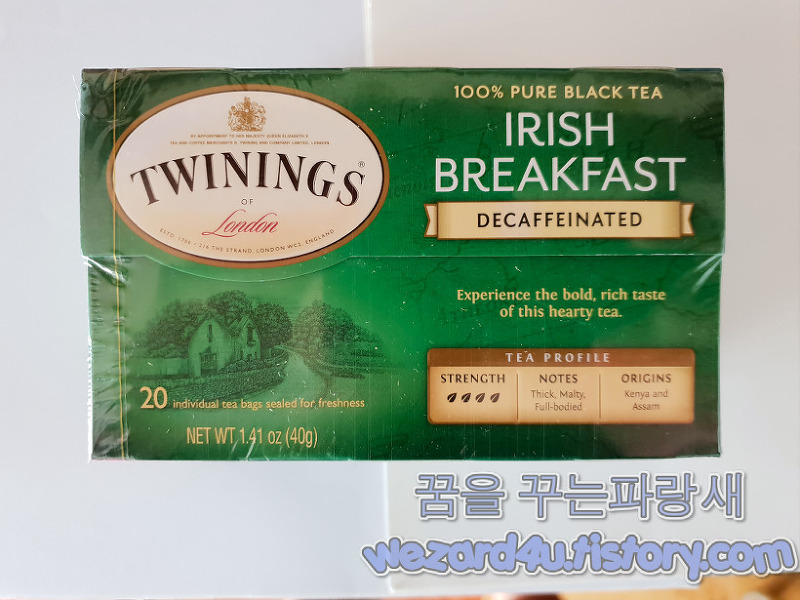 아이허브-Twinings 100% Pure Black Tea Irish Breakfast Decaffeinated