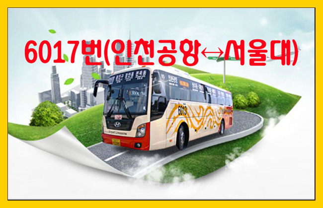6017번(인천공항↔서울대호암교수회관) 리무진버스 시간표(2019년)