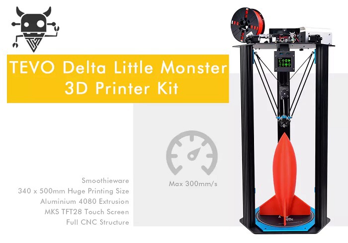 테보 리틀 몬스터 델타 3D프린터 지금 최저가 (TEVO Little Monster Delta 3D Printer)