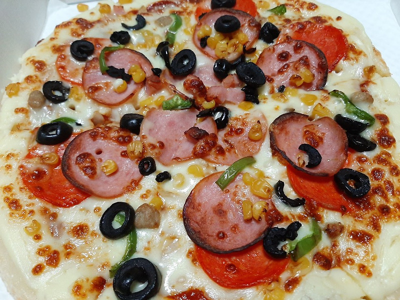 [동대문 용두] 고려대 배달 가능 맛집 한명숙 피자, 크림치즈엣지 콤비네이션 피자와 치즈오븐스파게티