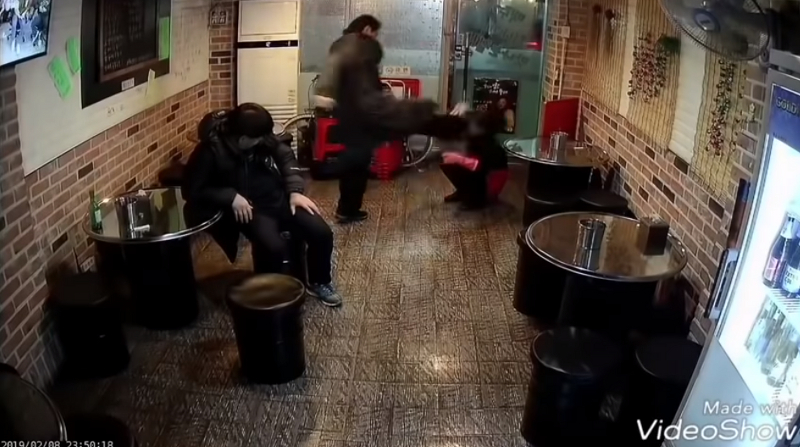 시흥동 식당 폭행 사건 동영상