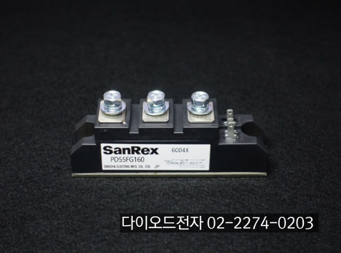 [판매점] PD55FG80 / PD55FG160 / SANREX (55A 800V , 55A 1600V DIODE+SCR모듈)