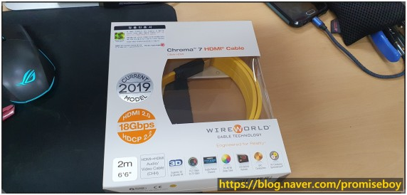 WireWorld(와이어월드) HDMI 케이블 Chroma 7과 Supra CAT8 Ethernet Cable Telegartner RJ45 조합, 트롯 경연프로그램 감상용. 좋은정보