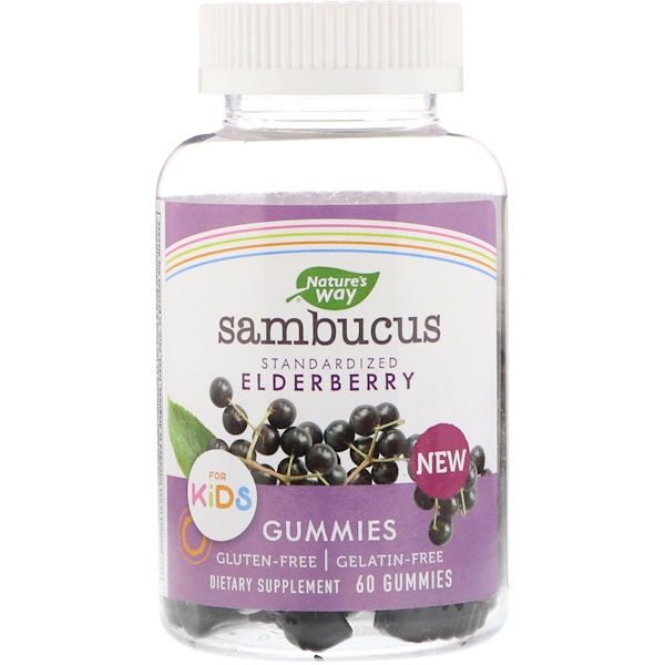 아이허브 면역력 엘더베리 Nature's Way Sambucus Gummies for Kids Standardized Elderberry 후기