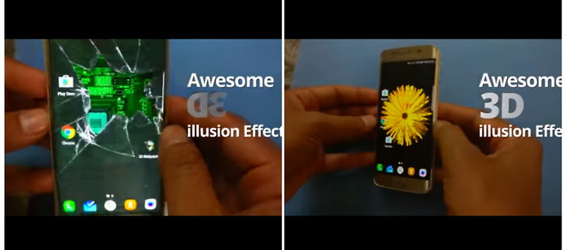 갤럭시노트8/S8 스마트폰 3D 입체 배경화면 앱 추천