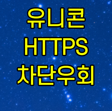 유니콘 HTTPS 우회 앱을 통한 아이폰 및 PC버전 사용법