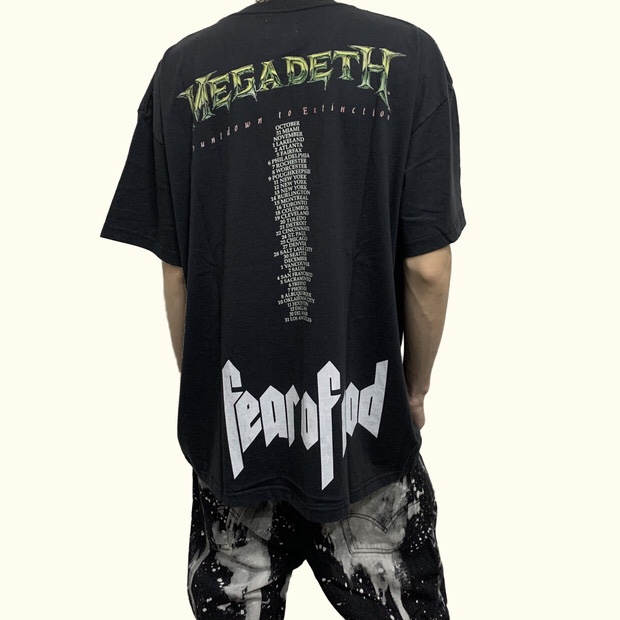 [FEAR OF GOD] 피어오브갓 빈티지 데몬 메가데스 MEGADEATH 반팔 티셔츠