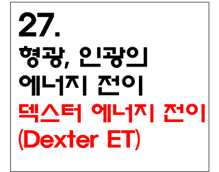 27. 형광과 인광의 에너지 전이 (2) - 덱스터 에너지전이(Dexter energy transfer)