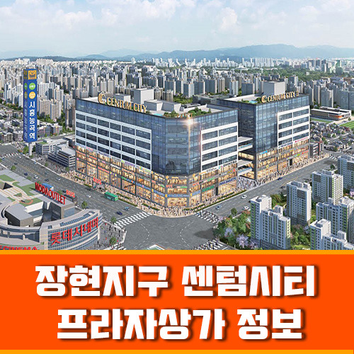 더블 역세권 3면 코너자리  시흥 장현지구 센텀시티 상업시설 정보