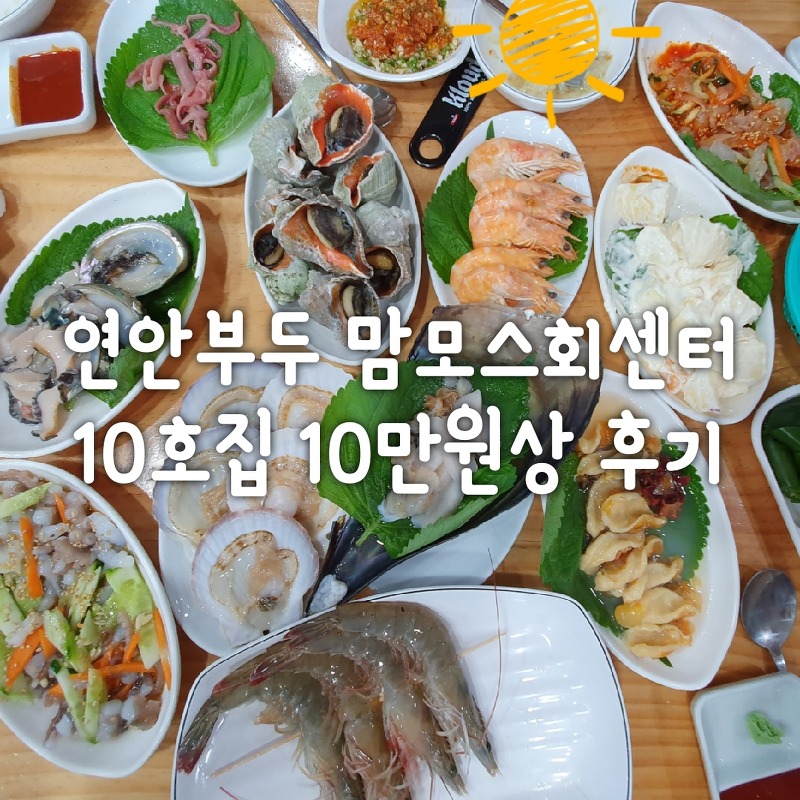 [연안부두/맘모스회센터]10호집 맹순네 활어회 10만원상 후기