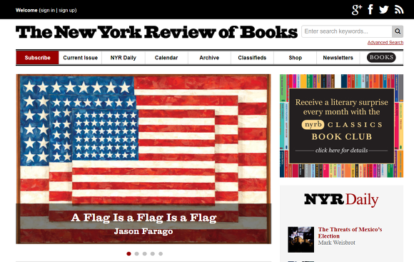 미국 서평 전문 블로그(The New York Review of Books)