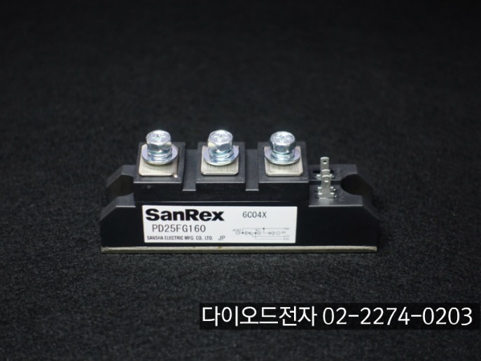 [판매중] PD25FG80 / PD25FG160 / SANREX (25A 800V , 25A 1600V DIODE+SCR모듈)