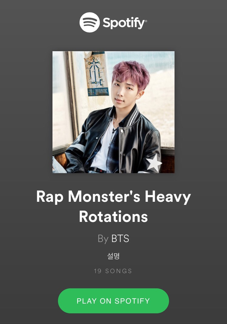 BTS Spotify Playlist ~~