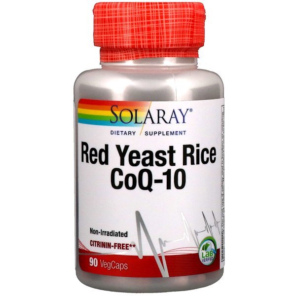 아이허브 아이허브 고지혈증개선(콜레스테롤) 홍국쌀 추천 Solaray, 홍버섯쌀 + CoQ-10, 90 베지 캡슐 후기와 정보