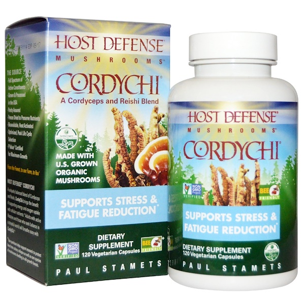 아이허브 면역력 버섯영양제 Fungi Perfecti Host Defense Cordychii 스트레스 & 피로 완화 후기