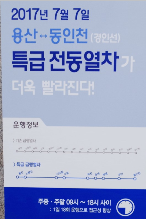 용산에서 인천까지 40분? 1호선 특급 열차 시간표와 정차역