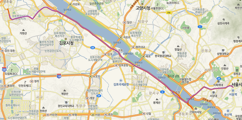 M6117 버스 노선, 시간표, 첫차, 막차 안내 김포 한강신도시(구례)<-합정역,신촌역,충정로역->서울역