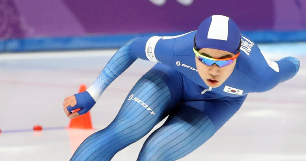 [올림픽] 김민석, 빙속 남자 1,500m 깜짝 동메달..아시아선수 최초